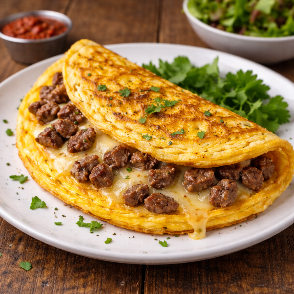 Kavurmalı Omlet