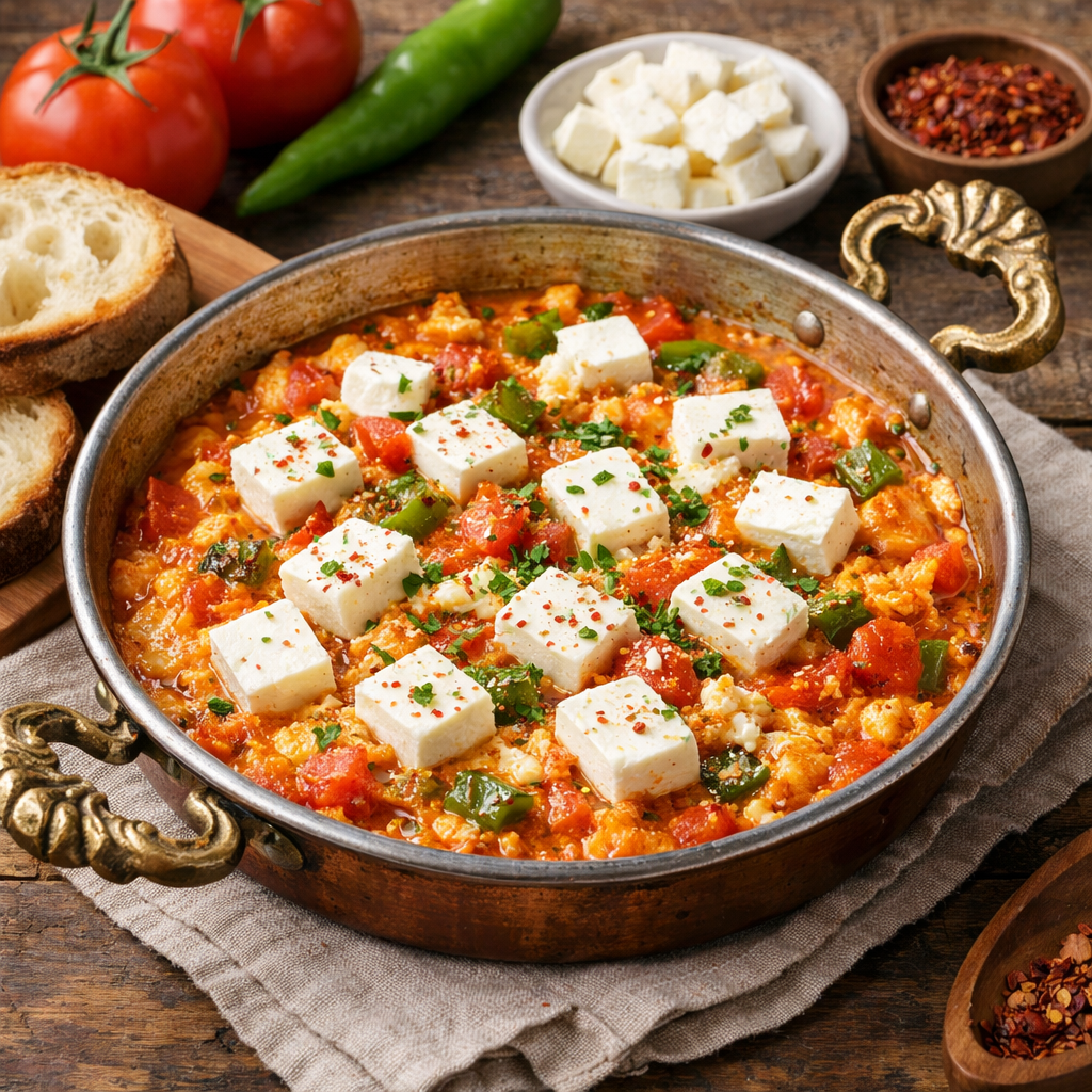 Beyaz Peynirli Menemen