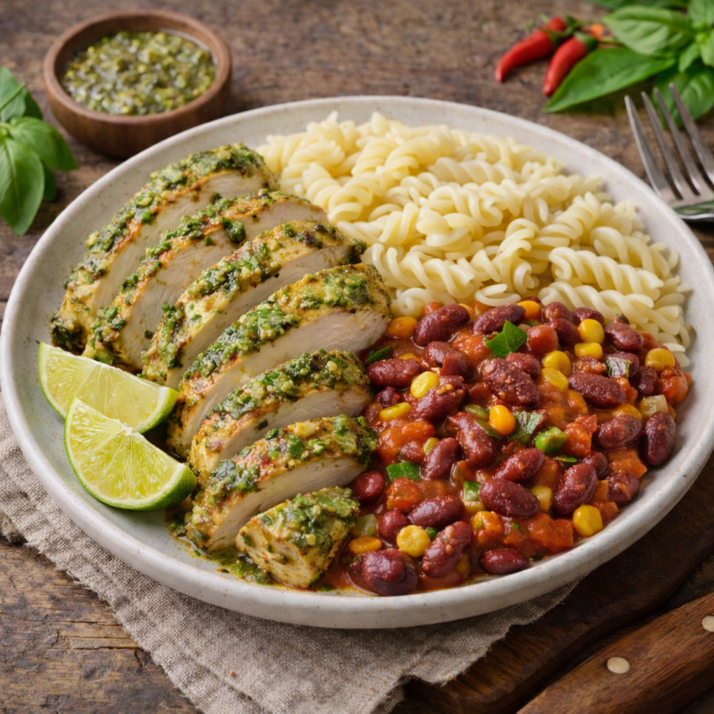 Pesto Soslu Tavuk